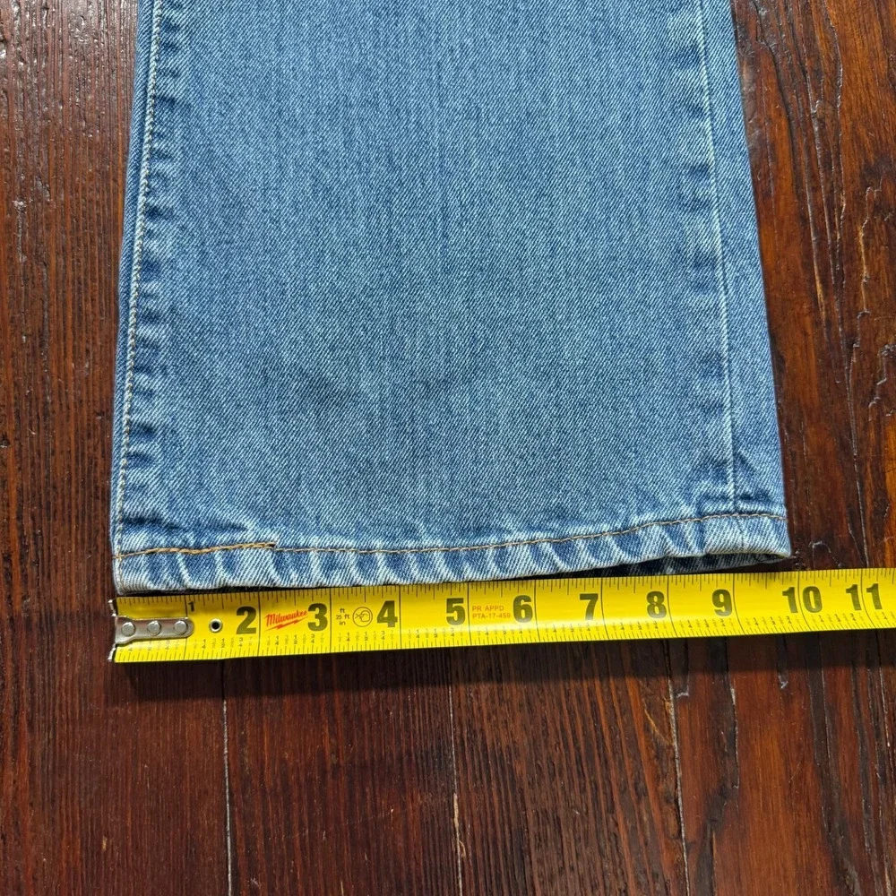 Levis 517 Jeans Mens 38x30‎ Blue Bootcut Fade Whiskers Cowboy Western